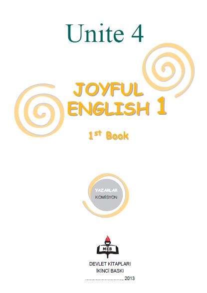 4. Sınıf İngilizce Joyful English Ders ve Çalışma Kitabı Cevapları Ünite 4